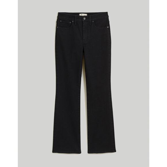 Madewell Black Mid Rise Kick Out Crop Jeans Size 26 - Picture 2 of 8